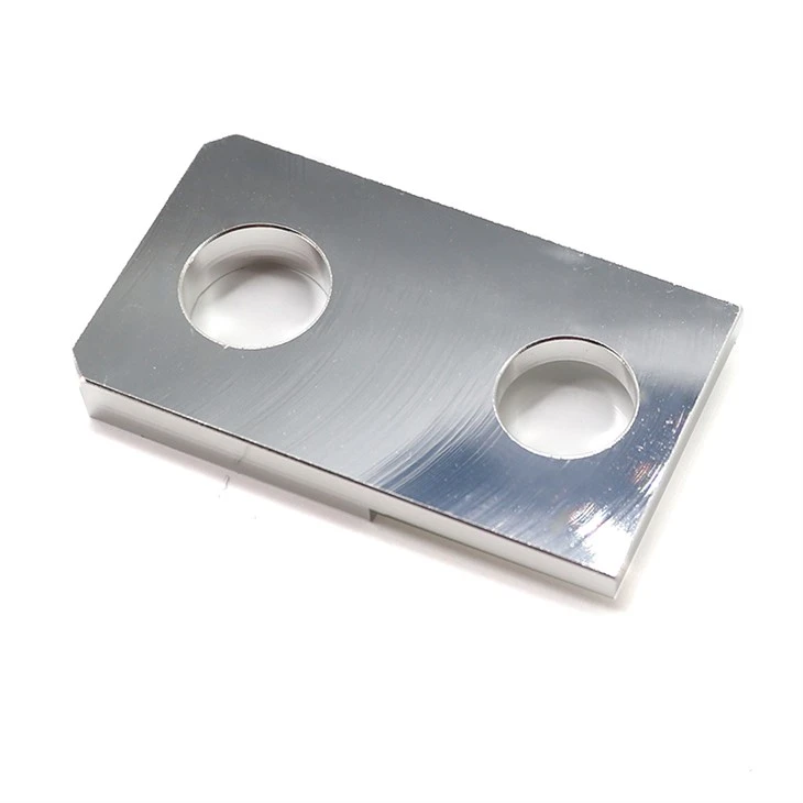 Custom CNC Machined CuA1 Copper Parts With Silver Plating